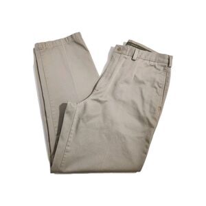 Savane Men 36x32 Khahi Vintage 100% Cotton Flat Front Straight Leg Office Casual